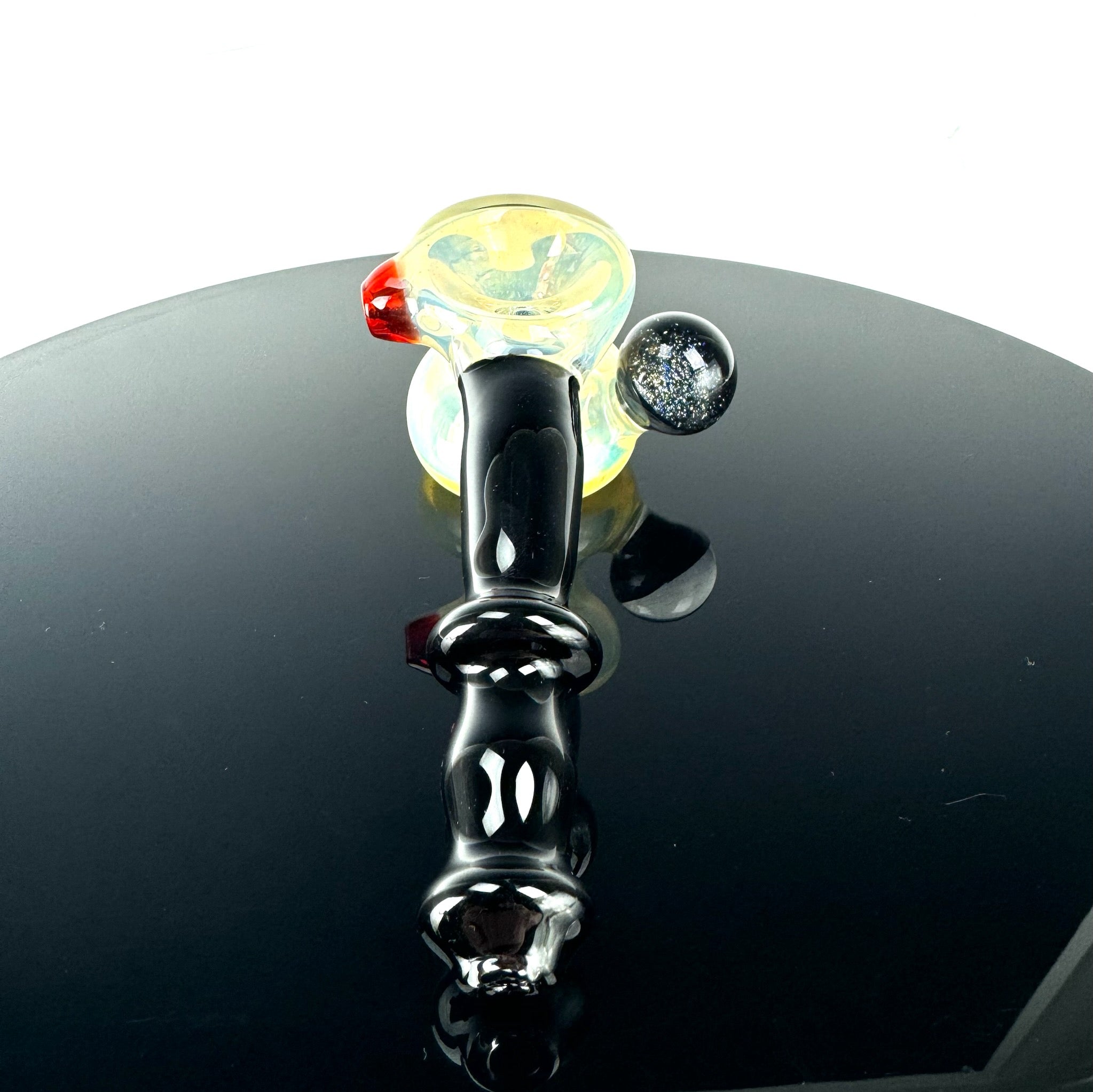 Cherry Glass Fume Dichro Cab Bubbler