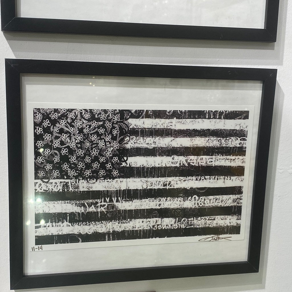 Trace Framed Flag Prints