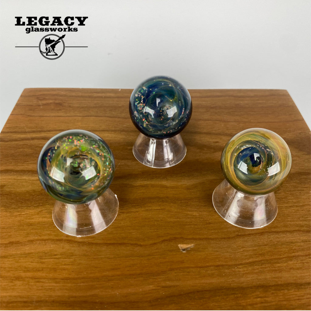 Strix Glass Opal Galaxy / Fume Marbles | Legacy Glassworks